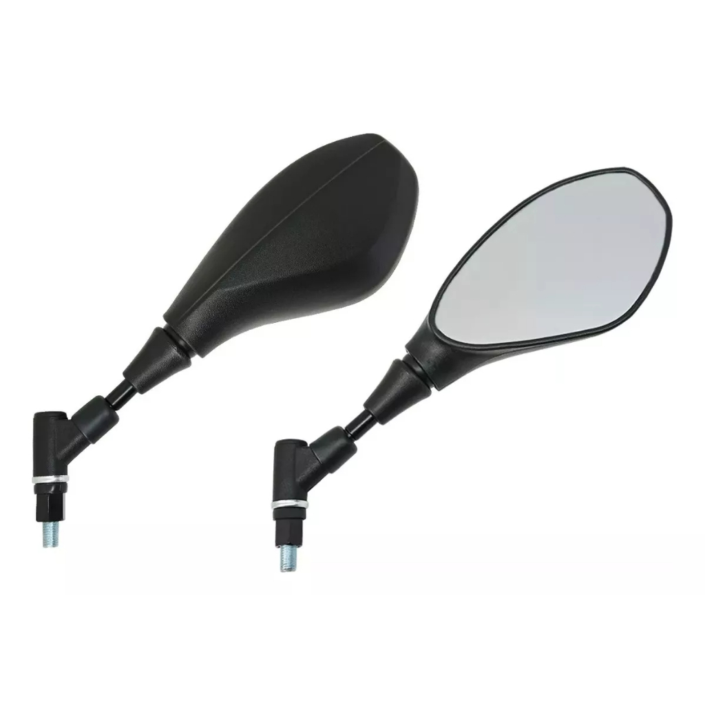 Par De Retrovisor Modelo BMW F800 GS 650 Haste Curta 360 Graus Rosca YAMAHA — imagem 2 de 2