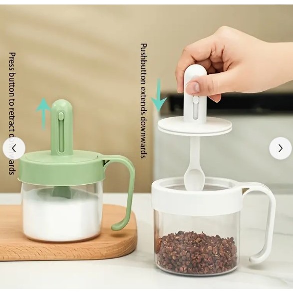 1 Frasco de Temperos, Colher  para Temperos, Pote de Temperos Selado para Cozinha em Oferta na Shopee