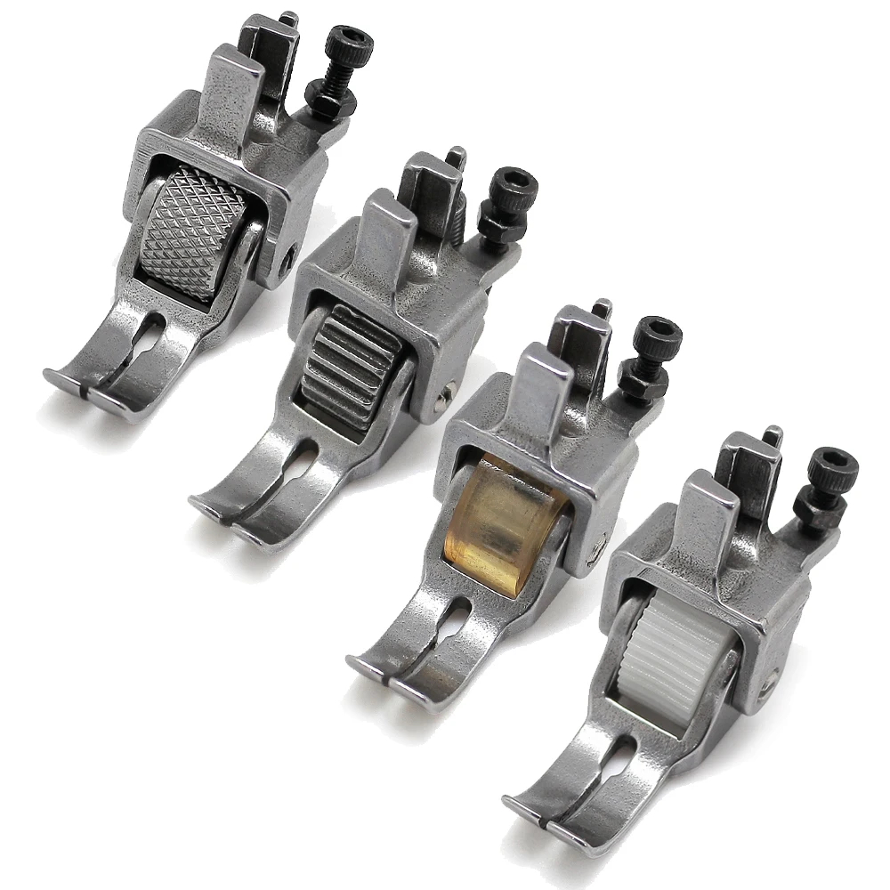 Calcador Simples Com Rolete Borracha, Plástico, Metal, Reta Industrial - Máquina de Costura