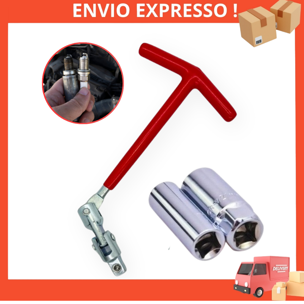 Chave Vela Articulada 16mm/21mm Automotiva Veicular