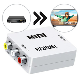 Conversor Av P/ Hdmi 1080p Adaptador Video Composto 3 Rca