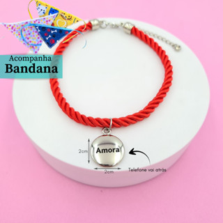Coleira com Tag de Identificação Medalha + Bandana Nome e Telefone C3 em Oferta na Shopee