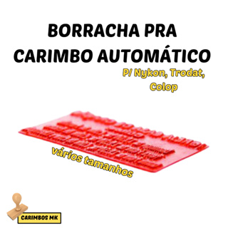 BORRACHA PRA CARIMBO (VÁRIOS TAMANHOS) em Oferta na Shopee