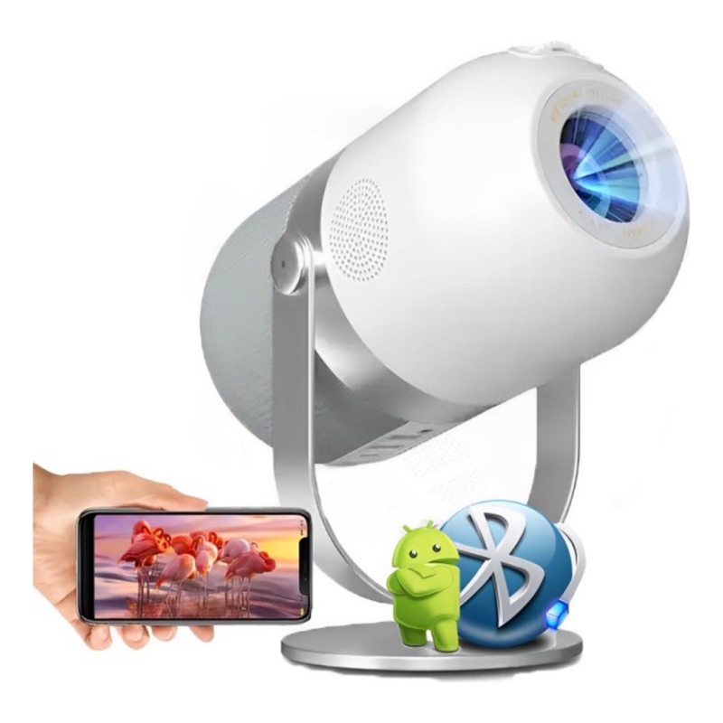 Novo Projetor Hy300 Android Verdao 2.0 ultra HD 4K Espelhamento celular