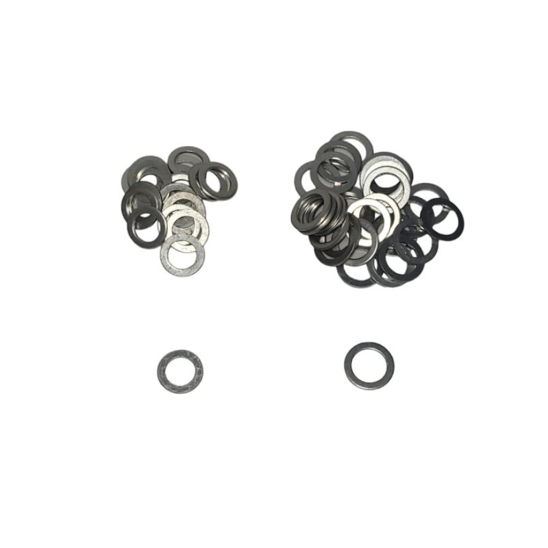 Kit Arruelas Aluminio 12mm e 14mm -100 unidades cada