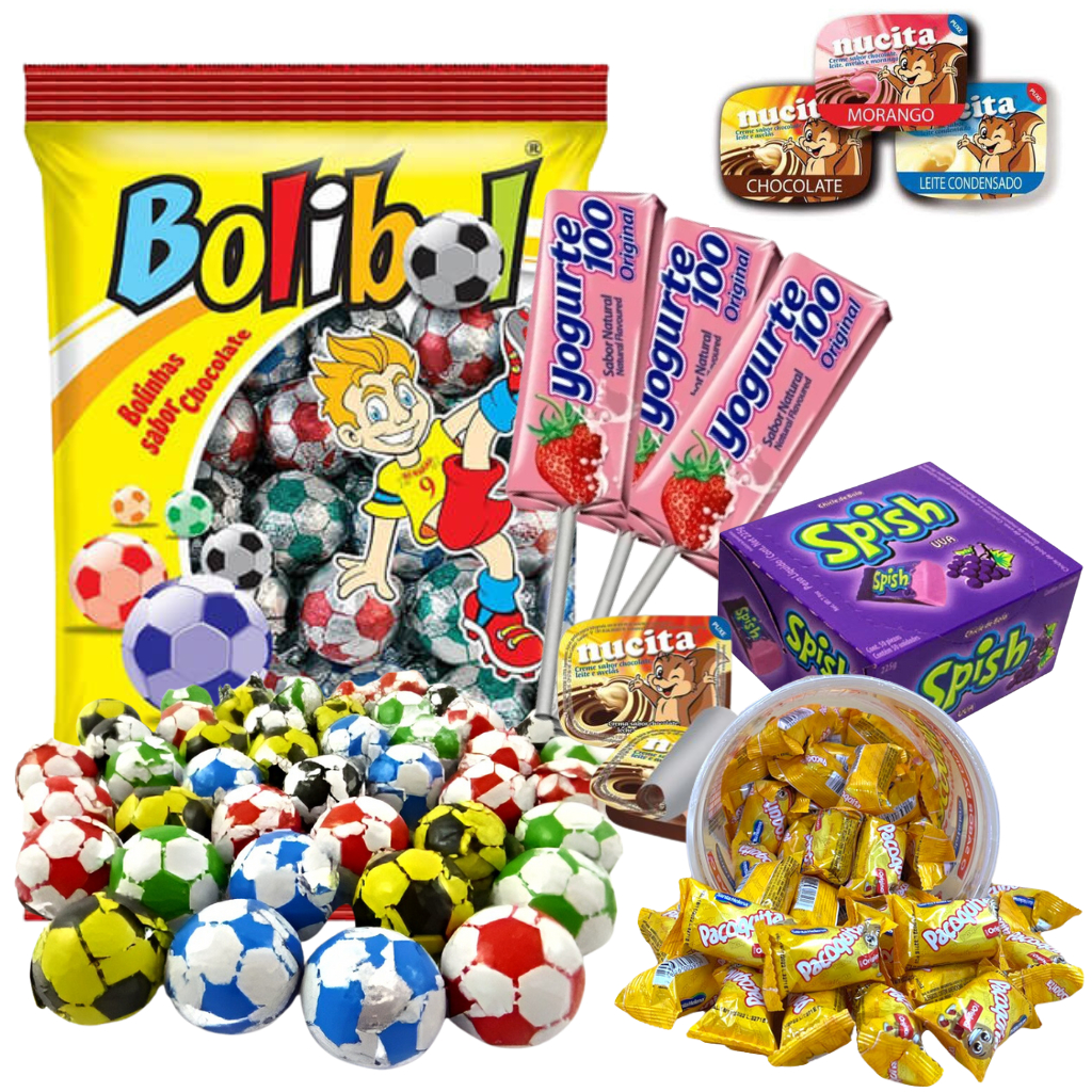 Kit 110 Doces Guloseimas Infantil Dia das Crianças Aniversário Docinhos em Oferta na Shopee