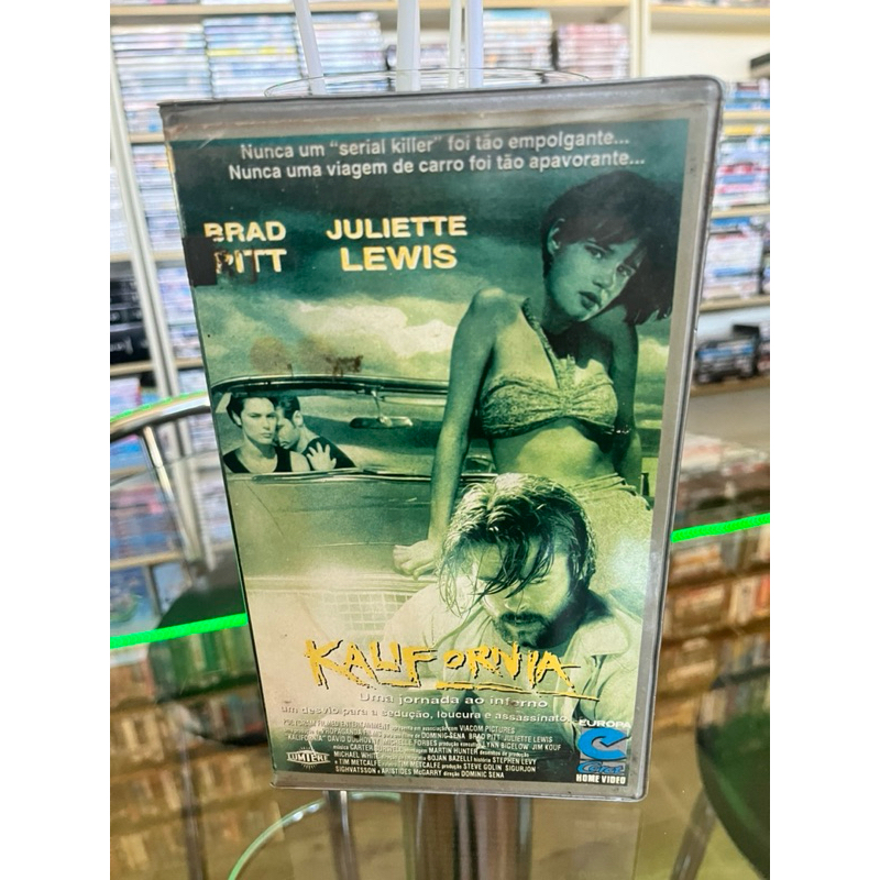 VHS “Kalifornia - Uma Jornada ao Inferno” - Brad Pitt, legendado
