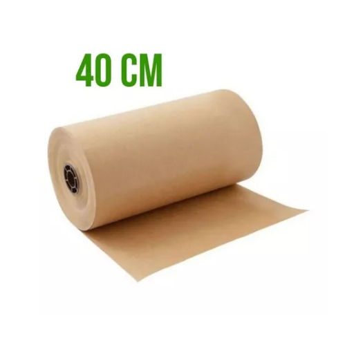 Bobina Papel Kraft 40cm X 140m Pardo Embalagem Molde Imballa