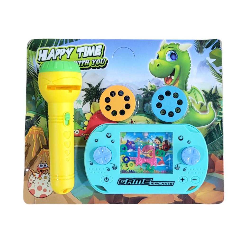 Kit Lanterna De Brinquedo Que Projeta 16 Imagens & Jogo Aquaplay