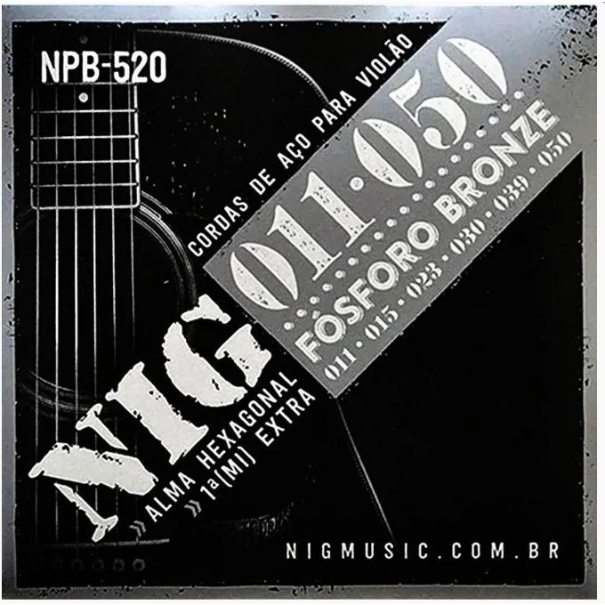 Encordoamento P/ Violão NIG NPB 520 .011 - 050