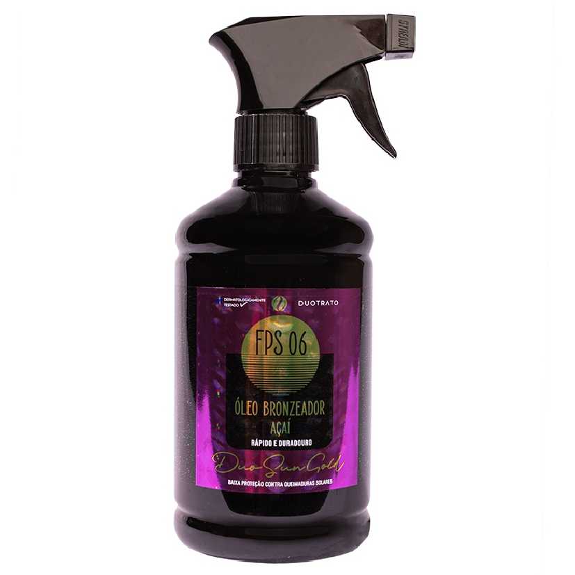 Óleo Bronzeador Açai 500ml Duotrato FPS 06 em Oferta na Shopee