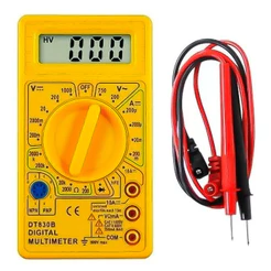 Multímetro Digital Profissional DT-830 Com Bateria Ponta De Teste Portátil Medição Elétrica Analise