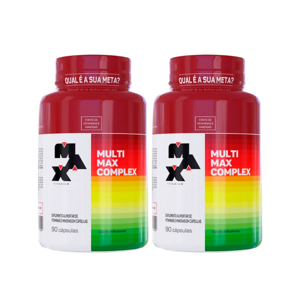 2x Multivitamínico Multimax Complex - 90 Cápsulas - Max Titanium - Health