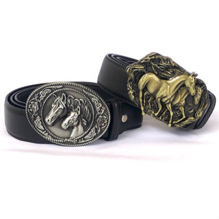Cinto Masculino Country Estilo Cowboy - Couro Legítimo - Fivela Personalizada