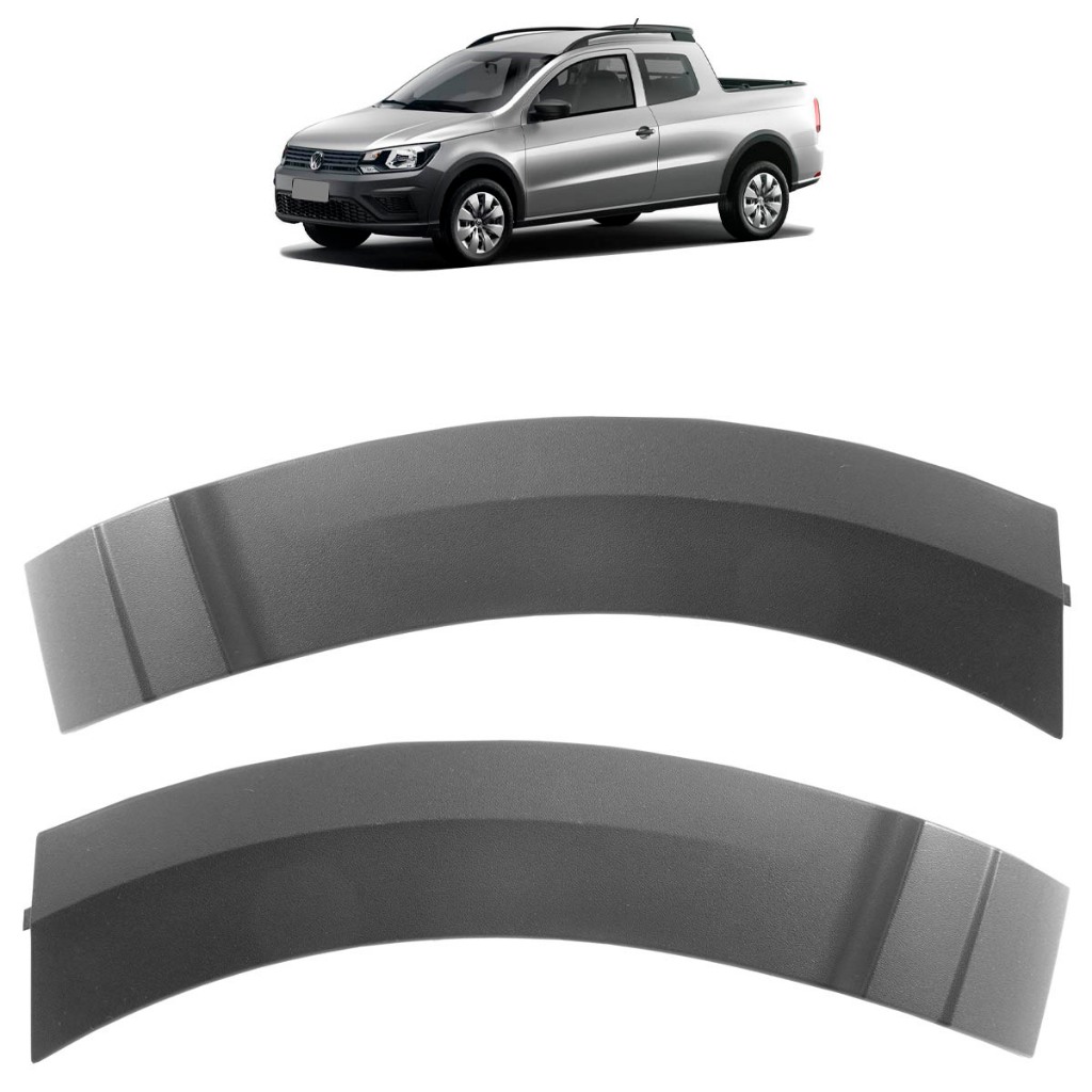 Moldura Paralama Dianteiro Saveiro G7 2017 2018 Preto Texturizado - Spare Parts and Accessories for Vehicles