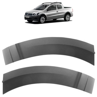 Moldura Paralama Dianteiro Saveiro G7 2017 2018 Preto Texturizado em Oferta na Shopee