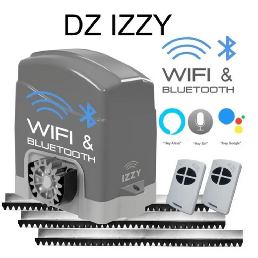 Motor Wifi Para Portão Eletrônico Deslizante de Correr Izzy 300 kilos Bluetooth Celular Alexa Google em Oferta na Shopee
