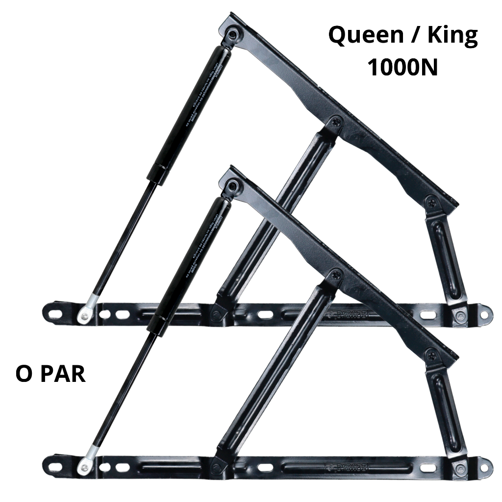 Kit Articulação Completa Para Cama Box Baú Queen/King 1000N (Par) em Oferta na Shopee
