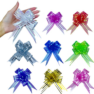 KIT 50~250 LAÇO FÁCIL GRANDE PREMIUM ORGANZA HOLOGRÁFICO 3 cm x 47 Cm CORES// em Oferta na Shopee