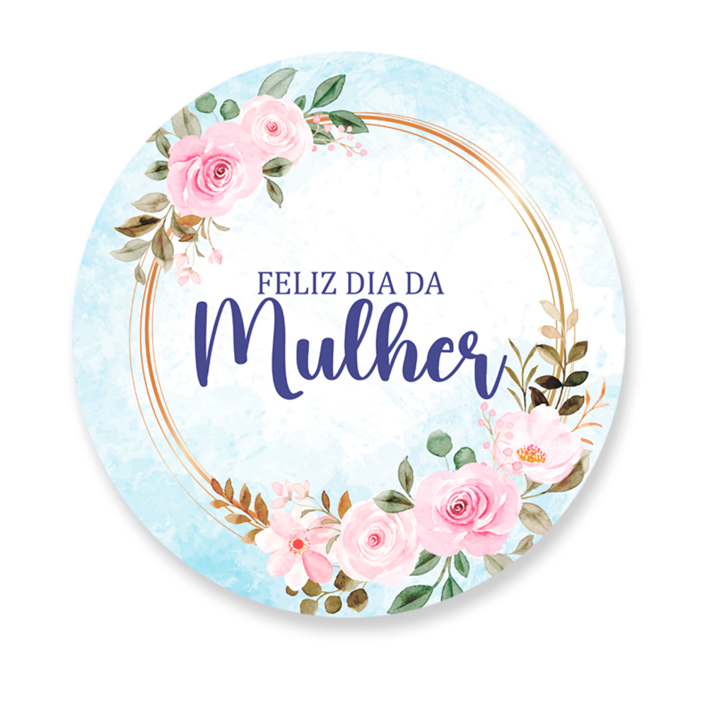 Capa Painel Redondo Sublimado Dia da Mulher 1,50x1,50 em Oferta na Shopee