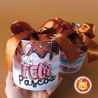 KIT 10 Tubolatas de Páscoa Calda Chocolate - 10X 10 cm em Oferta na Shopee