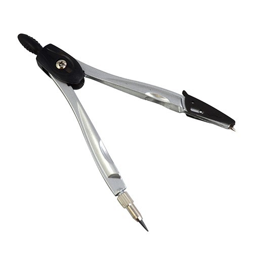 Compasso Técnico Com o Corpo Metálico Com Grafite em Oferta na Shopee