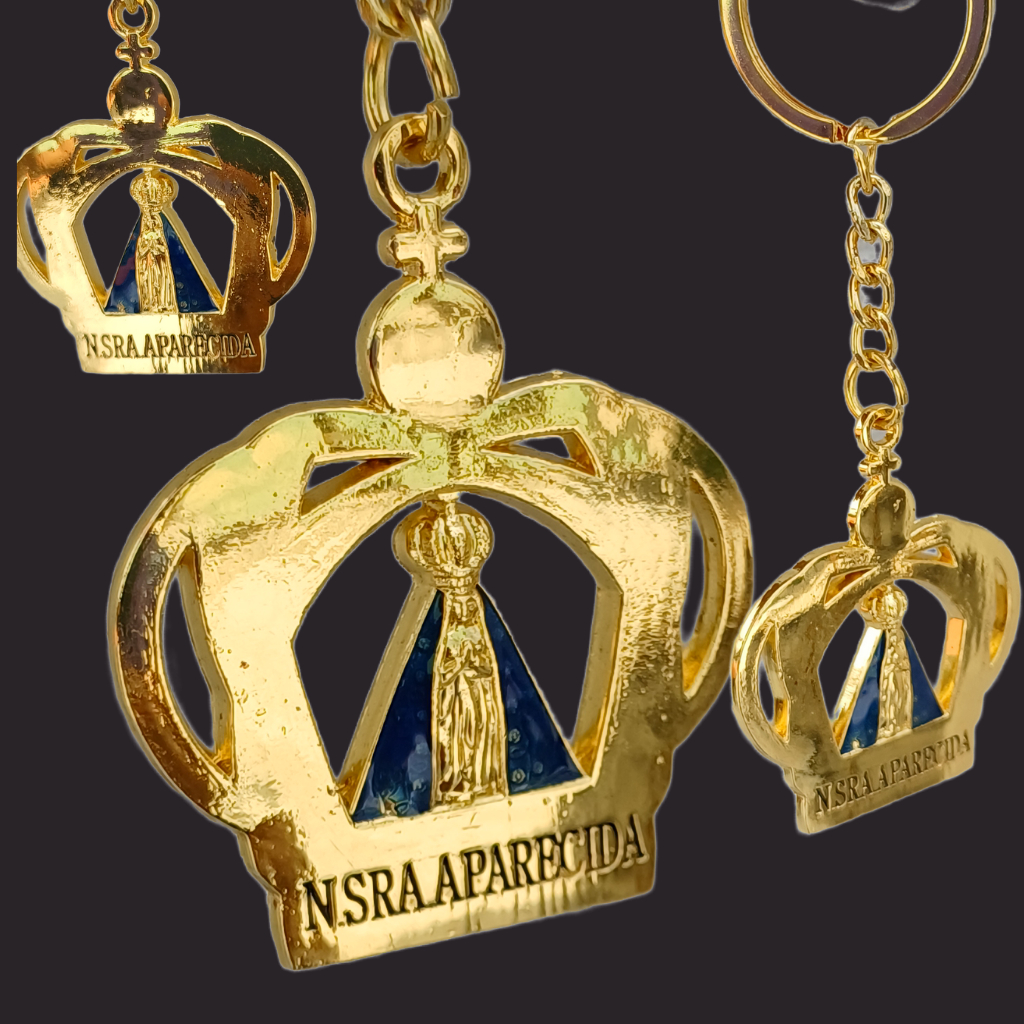 Chaveiro Coroa Nossa Senhora Aparecida Feito em Aparecida a Pronta Entrega