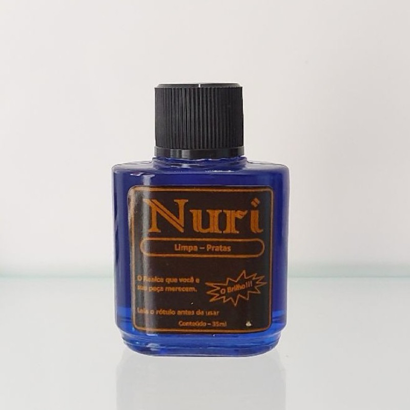 Limpa Prata 35ml Nuri Original Azul O MELHOR!! Limpa Prata 925 Limpa Prata Nuri Líquido Para Limpar Prata 100% ORIGINAL