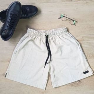 Short Bermuda Mauricinho Linho Confort com Bolso Faca Discreto e Elástico na Cintura
