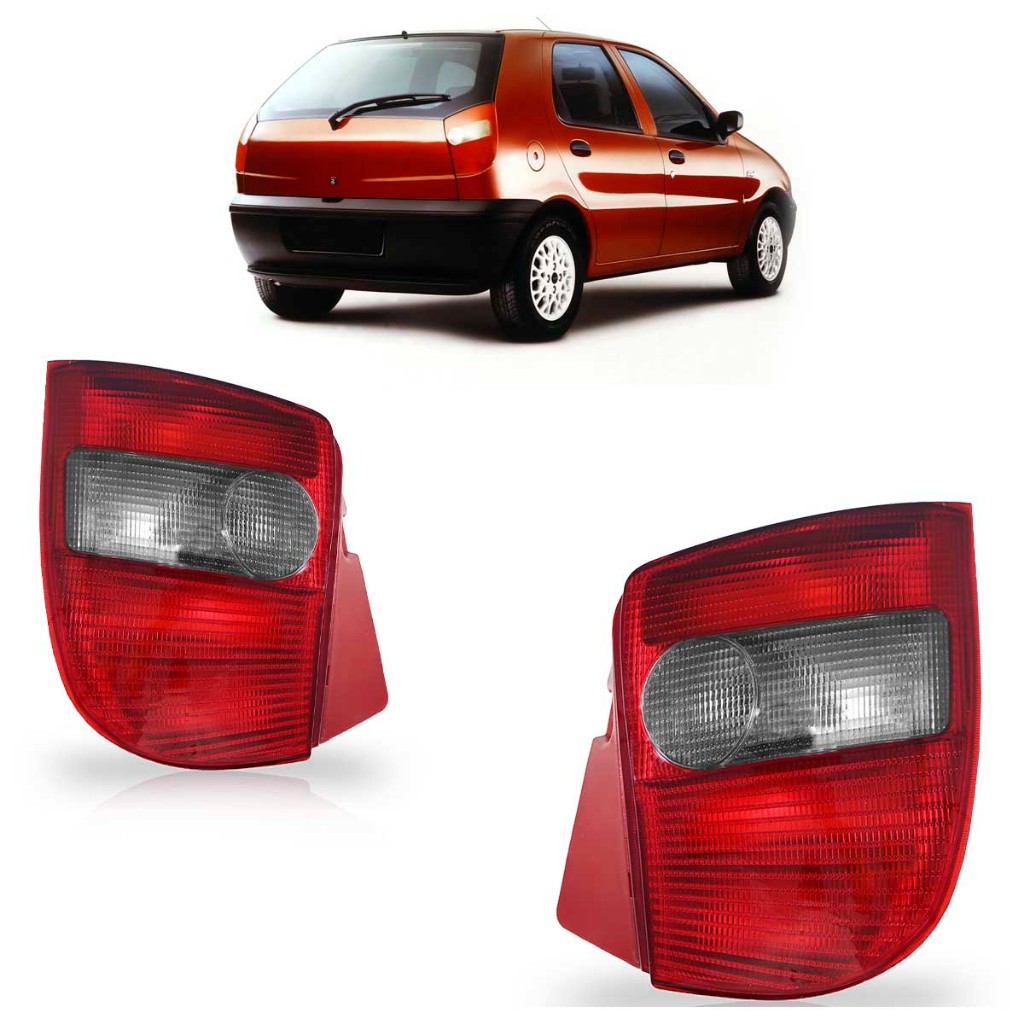 Lanterna Traseira Palio G1 1996 1997 1998 1999 2000 Fumê Lente Acrilico