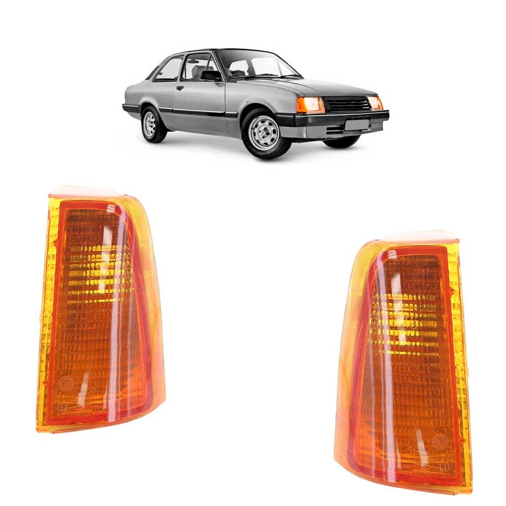 Pisca Seta Dianteira Chevette 1983 1984 1985 1986 1987 1988 1989 1990 1991 1992 1993 1994 1995 1996 Âmbar - Spare Parts and Accessories for Vehicles