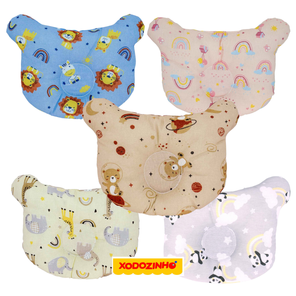 TRAVESSEIRO ANATOMICO BUBLIM PETIT DUPLA FACE em Oferta na Shopee