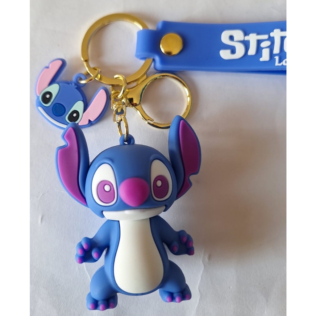 CHAVEIROS PERSONAGENS ESCOLHA O SEU PREFERIDO (STITCH - ELSA FROZEN) Chaveiro Ponto Bag Pingente Chave Do Carro  - Chaveiro Stitch Pingente Animação Fofo Chaveiro Presente Enfeite Lindo Escola Mochila Menina Menino Chaveiro Carro Envio Imediato