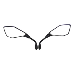 Par De Retrovisor Modelo Kawasaki Z400 Haste Fixa Longa Rosca Yamaha
