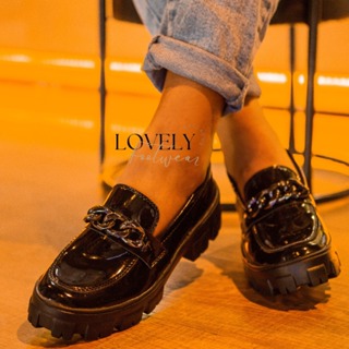 Sapato Mocassim Feminino Tratorado Preto Verniz Blogueira Super Promoção Imperdível em Oferta na Shopee