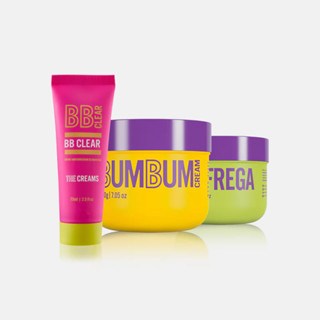 Kit Trio Beleza Brasileira: Bumbum Cream Aintiesfrias + BBClear Antimanchas + Esfrega Esfoliante Bumbum