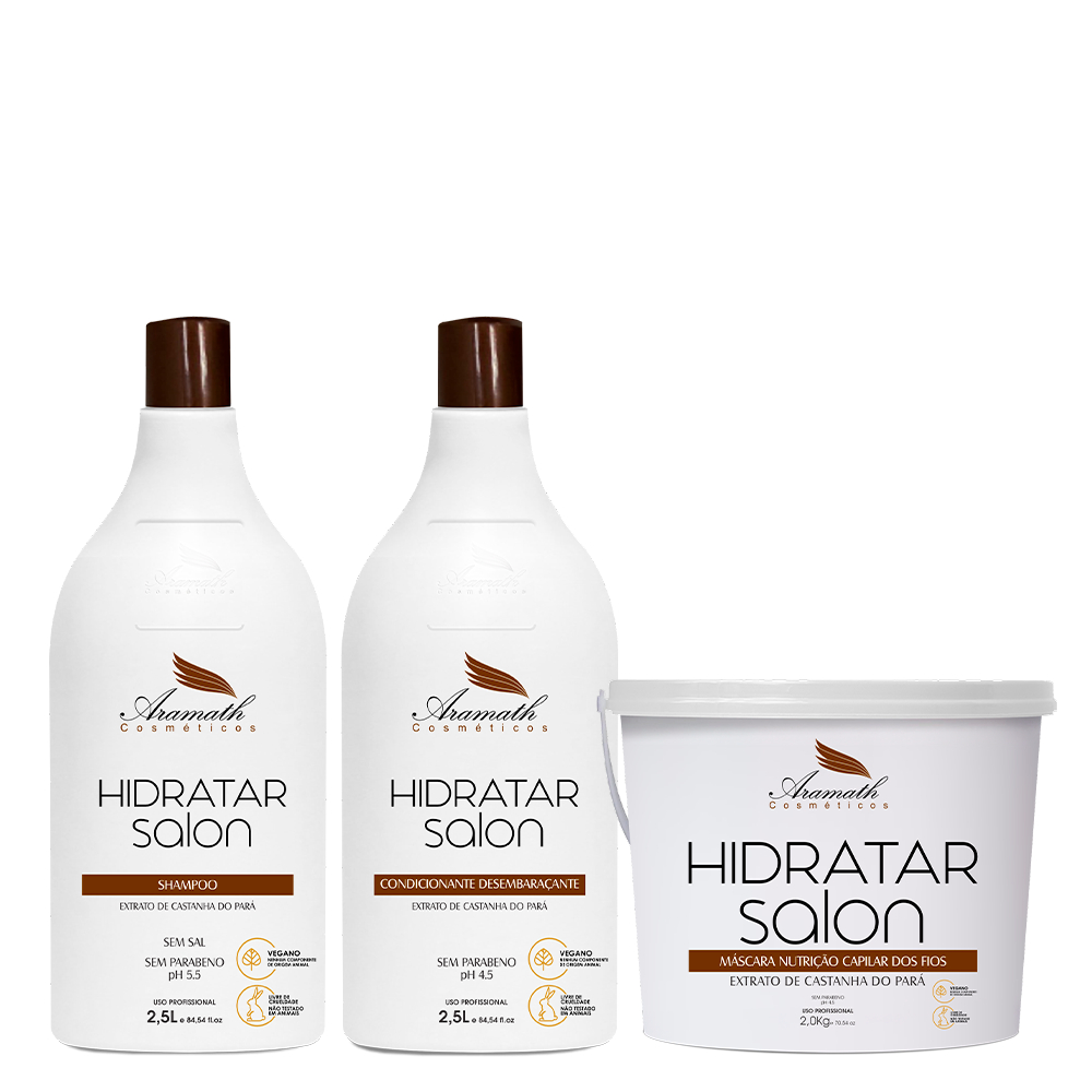 Kit Hidratar Salon Aramath (3 Produtos)