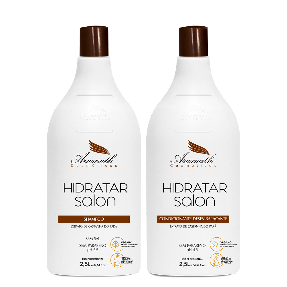 Kit Shampoo e Condicionador Hidratar Salon Aramath (2 Produtos)