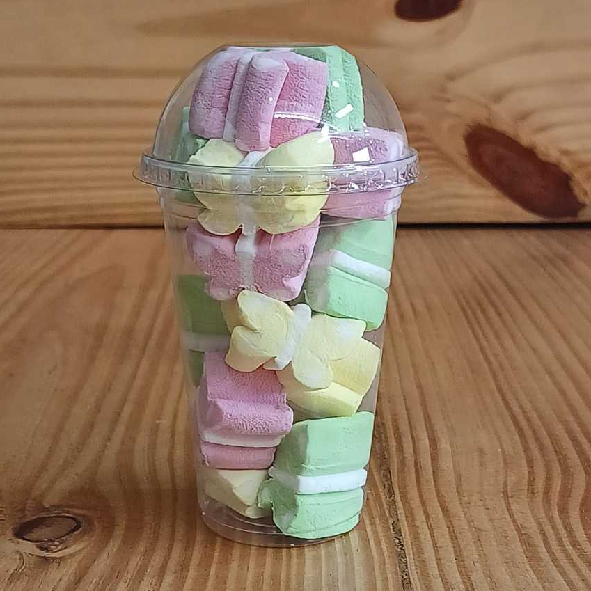 100 un Copo Bolha 300 ml PP c/ Tampa Bolha Sem Furo PET Reforçada Cristal em Oferta na Shopee