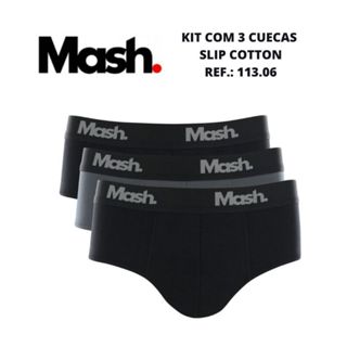 kit 3 cuecas cotton slip Mash Ref.: 113.06 algodão