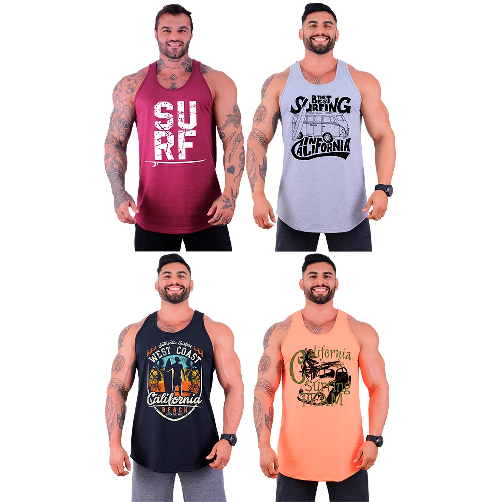 Kit 4 Regata Longline MXD Conceito SURF Prancha Praia