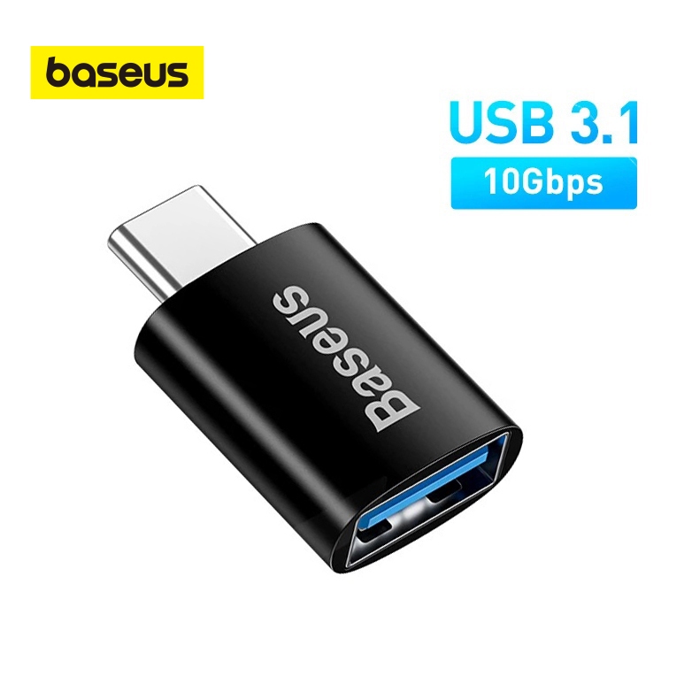 Baseus Adaptador USB 3.1 OTG Tipo C Para Macbook pro Air Samsung S10 S9