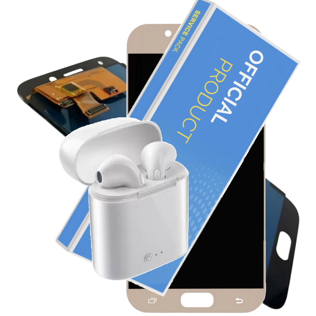 Tela Display Frontal Completa Compatível Galaxy J7 Pro J730 2017 + Fone + 1 Ano Garantia!