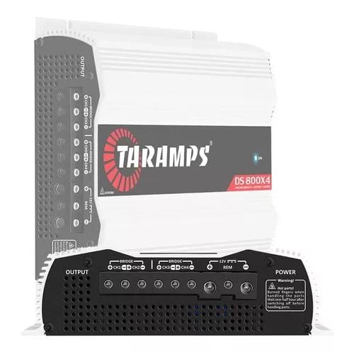 Módulo Amplificador Taramps DS 800X4 800W RMS 2 Ohms 4 Canais RCA Classe D