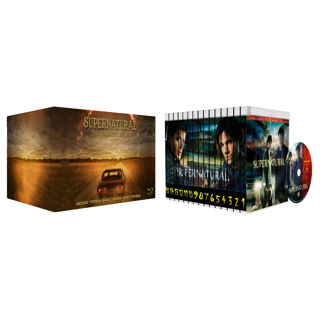 Blu-ray Box seriado Supernatural - Caixa completa em bluray