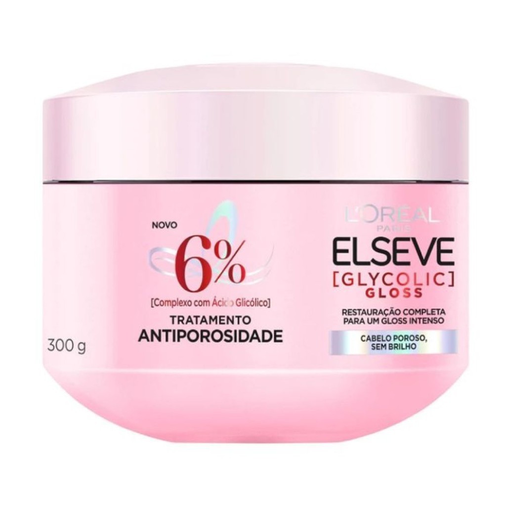 Mascara Capilar Elseve Glycolic Gloss Antiporosidade 300gr