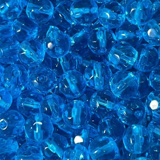 FIO DE CRISTAL VIDRO SEXTAVADO 8MM       80 PECAS  - 80 PECAS - 80 PECAS