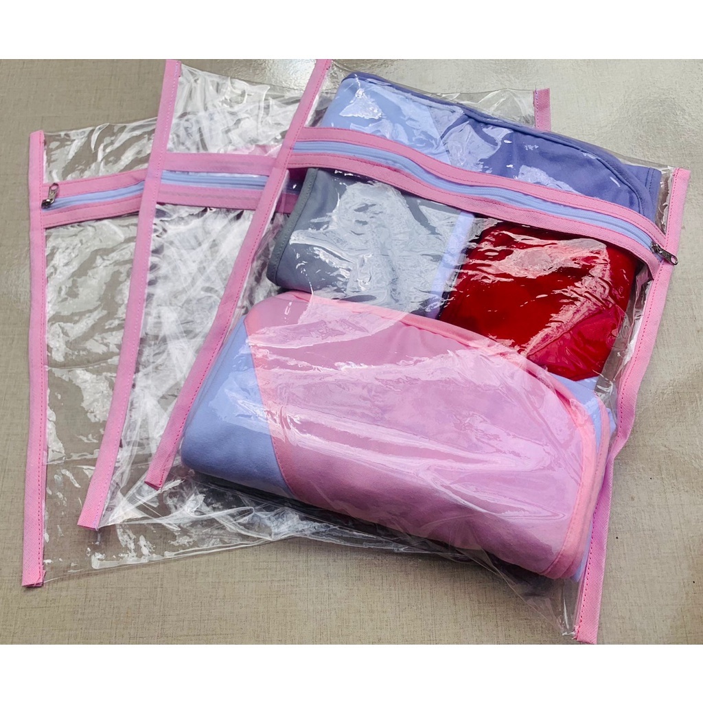 KIT 2 SAQUINHOS de plástico organizador, maternidade, escola, mochila, viagem em Oferta na Shopee