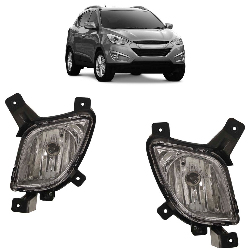 Farol Milha Auxiliar IX35 2009 2010 2011 2012 2013 2014 2015 Cristal Lente Lisa Acrilico em Oferta na Shopee