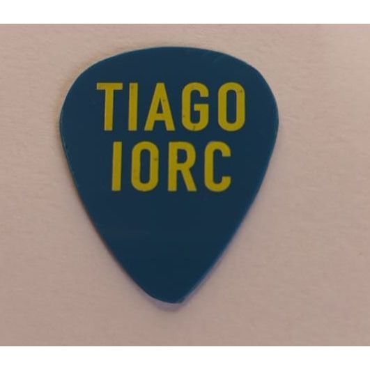 Tiago Iorc Troco Likes Azul/Amarela - Palhetas de Bandas Coleção